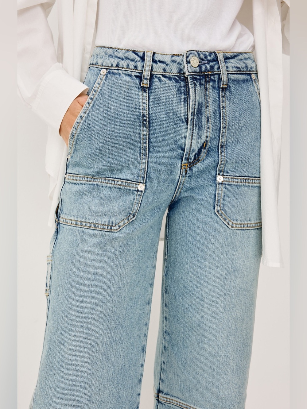 Rails Denim Silverado Carpenter Crop Jeans - Picture 3 of 16
